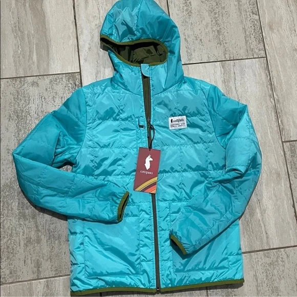 Cotopaxi women’s Jacket - Olive and Aqua - Picture 3 of 6